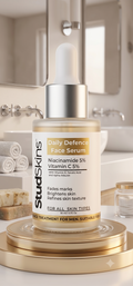 StudSkins Balance NiaVit Face Serum Daily Brightening & Oil Balance Serum for Men. Powered by 5% Niacinamide, 5% Vitamin C & 1% Alpha Arbutin