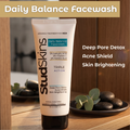 Daily Balance Face wash for Men | 2% Salicylic Acid + 2% Vitamin C + 2% Azelaic Acid