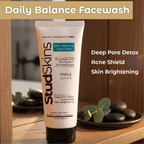 Daily Balance Face wash for Men | 2% Salicylic Acid + 2% Vitamin C + 2% Azelaic Acid